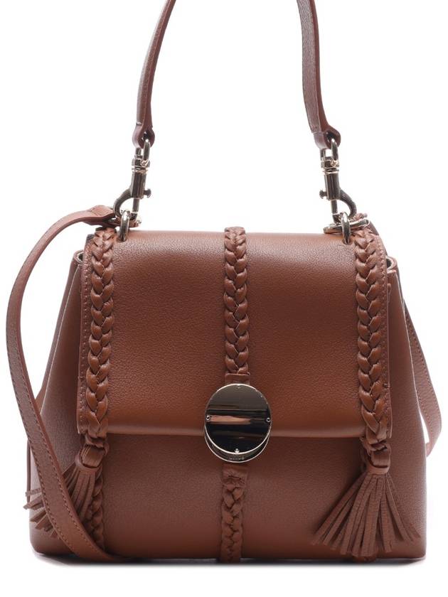 Penelope Leather Shoulder Bag Brown - CHLOE - BALAAN 3