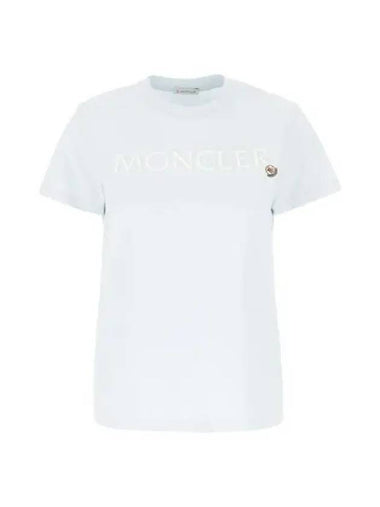 24 8C00006 829HP 70S Logo Embroidered T Shirt - MONCLER - BALAAN 1