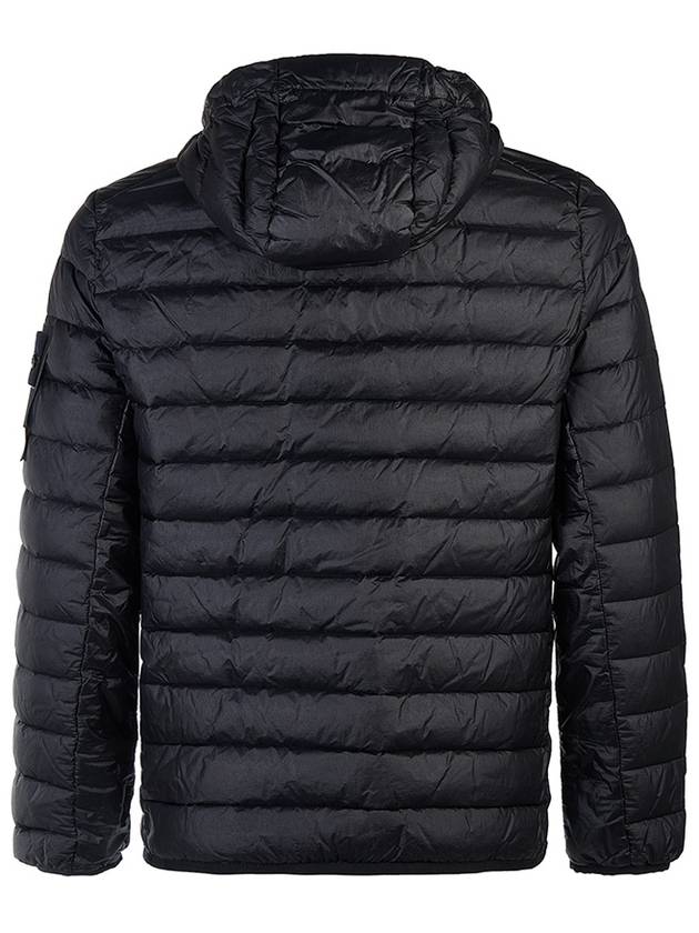 Loom Woven Chambers R-Nylon Down-TC Light Hoodie Down Jacket Black - STONE ISLAND - BALAAN 4