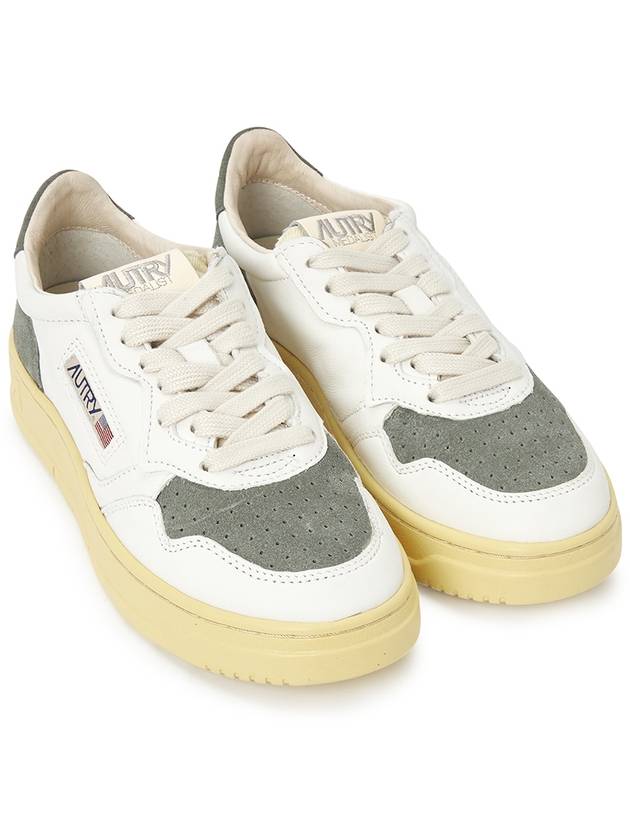 Medalist Grey Suede Low Top Sneakers White - AUTRY - BALAAN 4