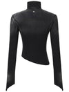 Runway Bleach Washing Uncut Cotton Turtleneck Black - ULKIN - BALAAN 4