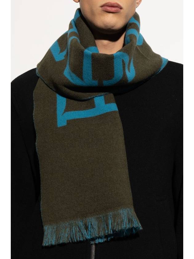 Logo Wool Scarf Snug - BURBERRY - BALAAN 3