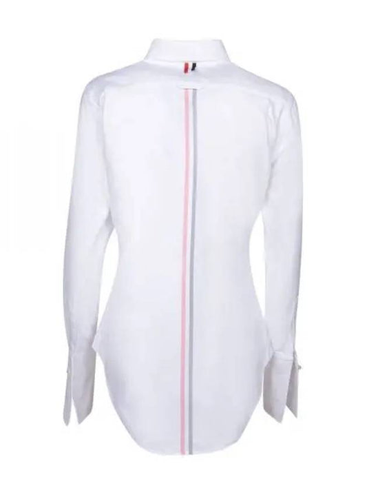 Women's Solid Oxford Striped French Cuff Shirt White - THOM BROWNE - BALAAN 2