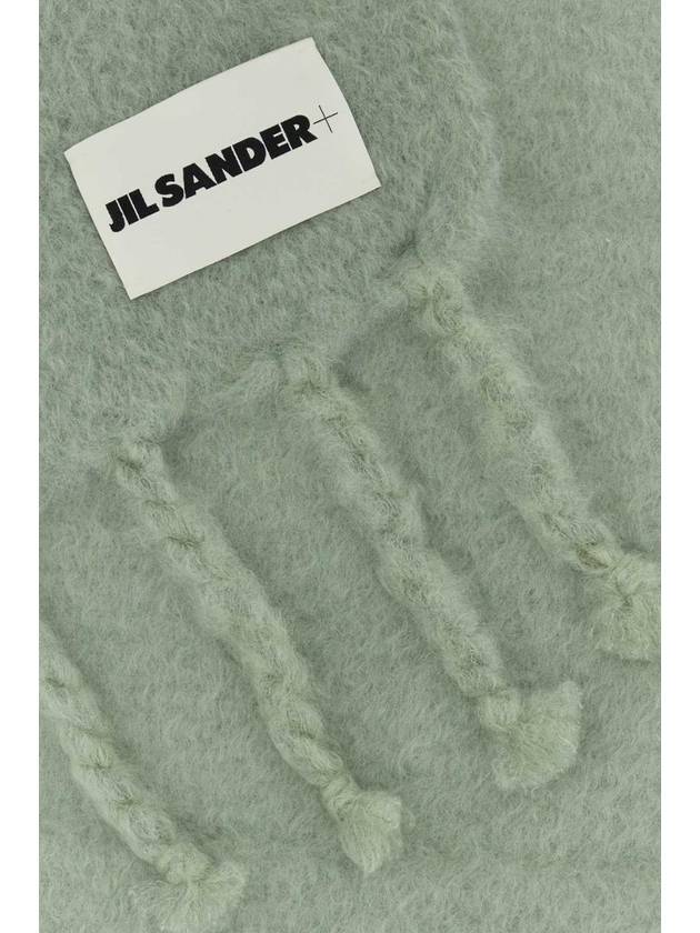 Logo Label Plain Muffler Green - JIL SANDER - BALAAN 3