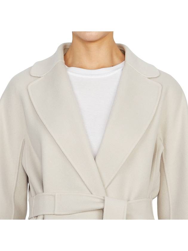 Esturia Long Single Coat White - MAX MARA - BALAAN 6