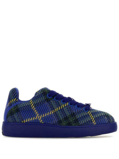 Check Knit Low Top Sneakers Blue - BURBERRY - BALAAN 2