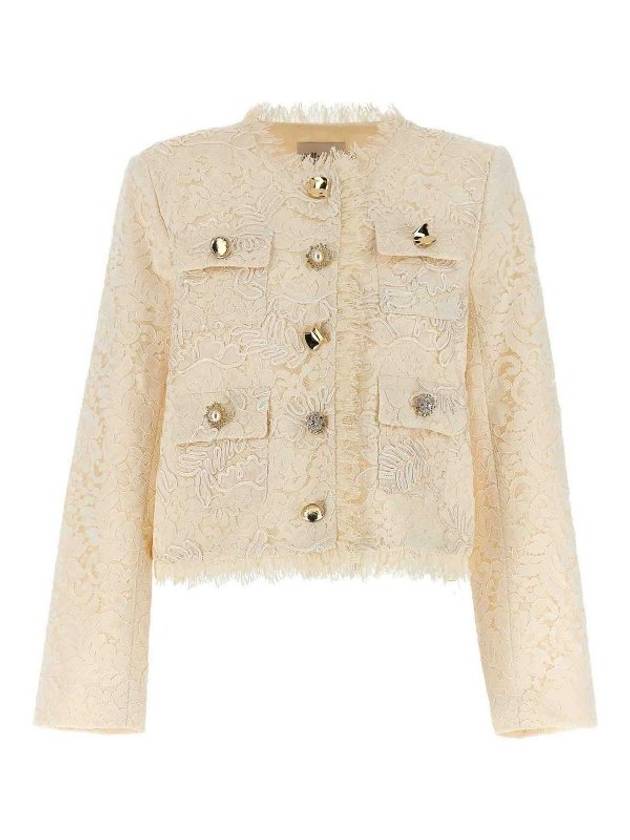 Women's Cord Lace Jacket Cream - SELF PORTRAIT - BALAAN 2