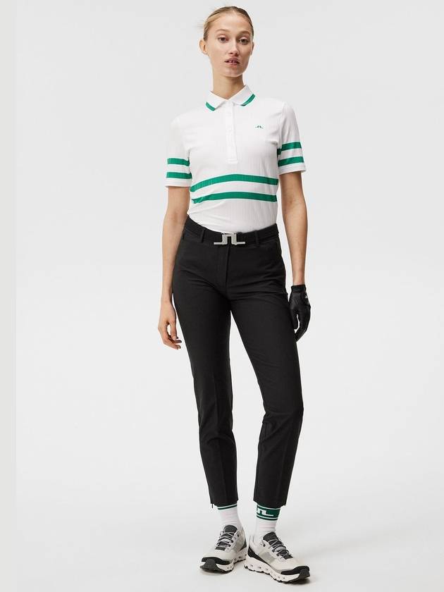 Women's Golf Pia Striped Pants Black - J.LINDEBERG - BALAAN 6