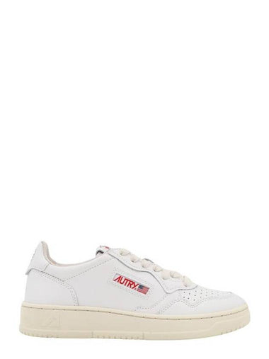 Medalist Leather Low Top Sneakers White - AUTRY - BALAAN 1