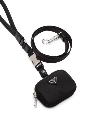 Re-Nylon Pet Leash Black - PRADA - BALAAN 1