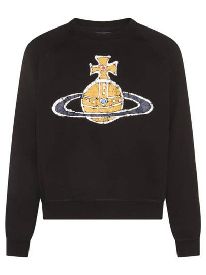 Time Machine Raglan Sweatshirt Black - VIVIENNE WESTWOOD - BALAAN 2