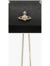 Logo Small Chain Cross Bag Black - VIVIENNE WESTWOOD - BALAAN 4