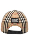 logo applique vintage check ball cap beige - BURBERRY - BALAAN 5