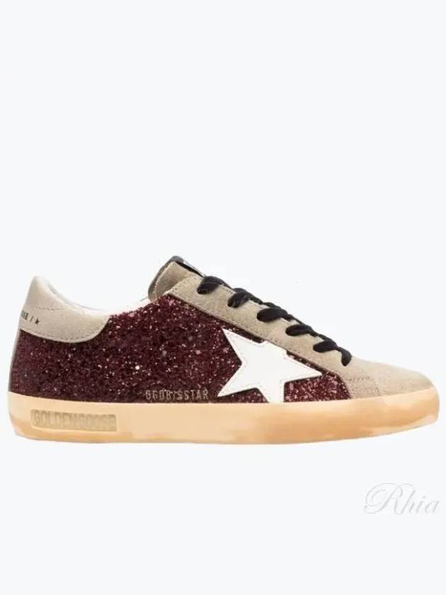 Superstar Clitter Low Top Sneakers Bordeaux - GOLDEN GOOSE - BALAAN 2