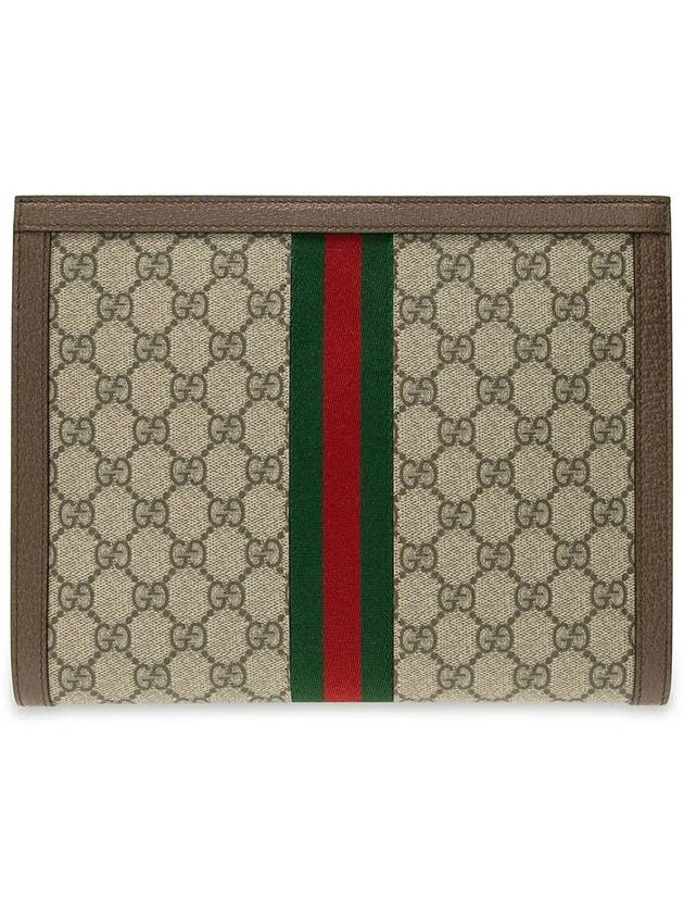 Ophidia Pouch Clutch Bag Beige Ebony - GUCCI - BALAAN 4