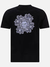 Metropolis Logo Print Short Sleeve T-Shirt Black - CP COMPANY - BALAAN 3