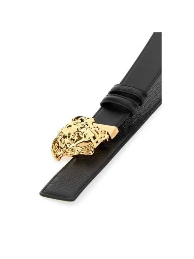 La Medusa Reversible Leather Belt Black - VERSACE - BALAAN 5