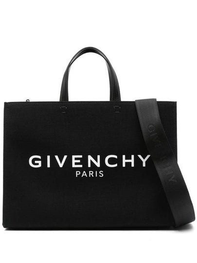 Canvas G Medium Tote Bag Black - GIVENCHY - BALAAN 2