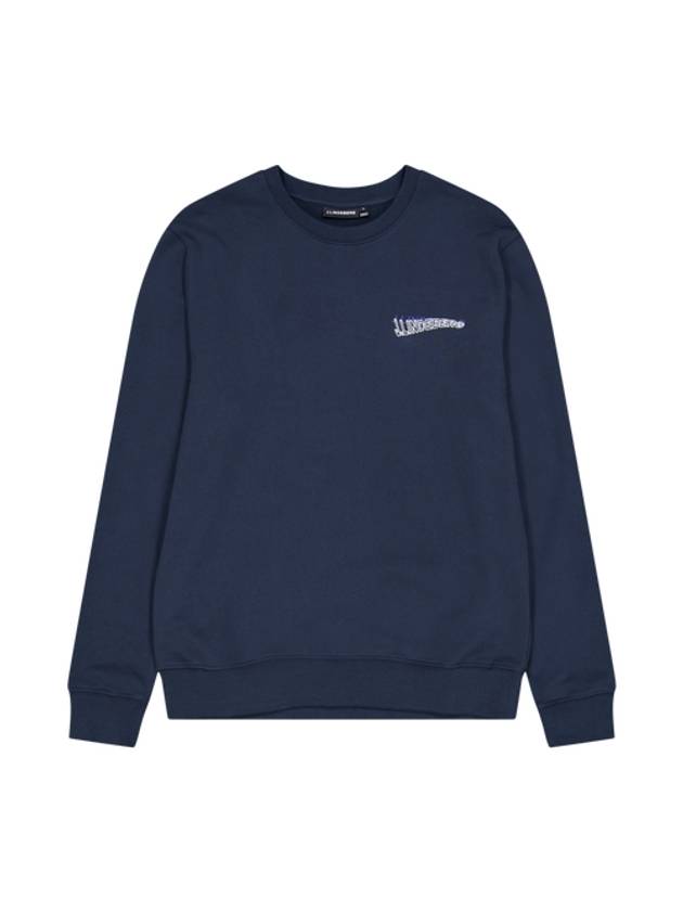 Throw Crew Neck Sweatshirt Navy - J.LINDEBERG - BALAAN 2