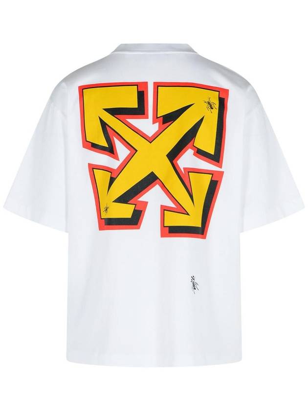 Off-White 'Arrow' White Cotton T-Shirt - OFF WHITE - BALAAN 3