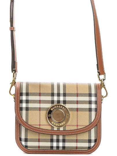 Elizabeth Check Pattern Small Cross Bag Beige - BURBERRY - BALAAN 2