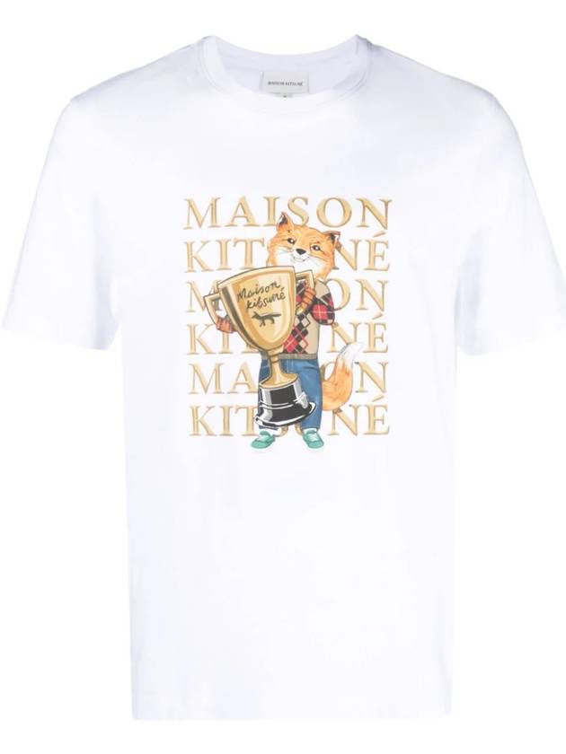 Fox Champion Regular Short Sleeve T-Shirt White - MAISON KITSUNE - BALAAN 2