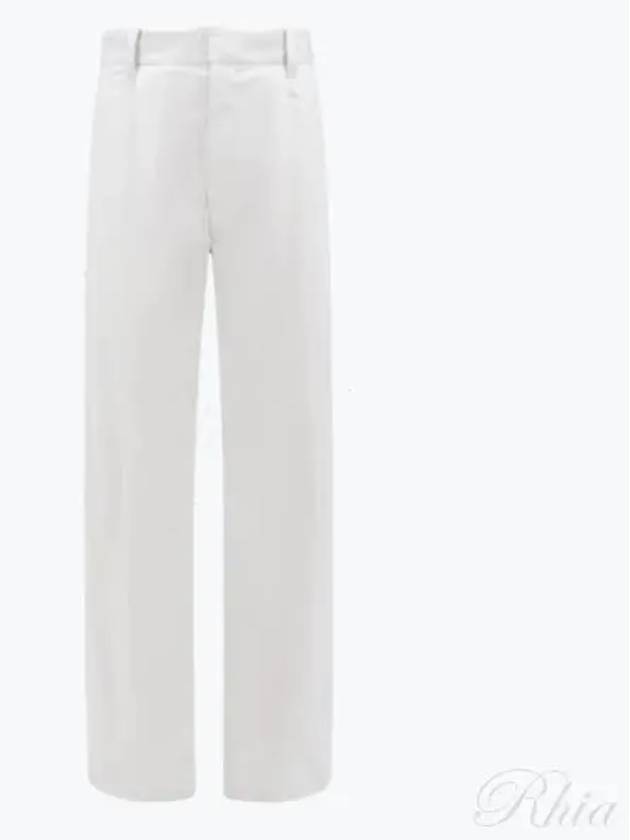 Cotton Silk Wide Leg Slacks Cloud - BOTTEGA VENETA - BALAAN 2