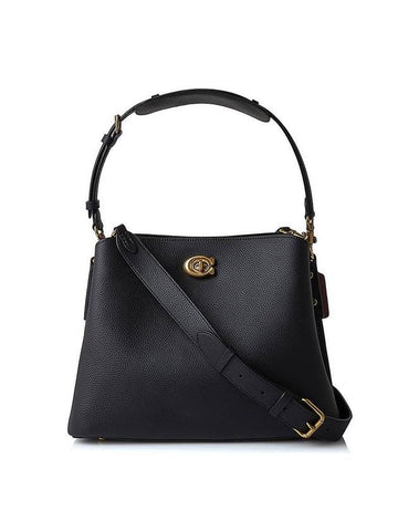 Willow Shoulder Bag Black - COACH - BALAAN 1