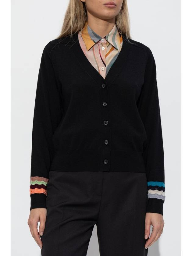 PS Paul Smith Wool Cardigan, Women's, Black - PAUL SMITH - BALAAN 3