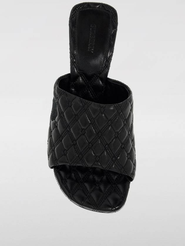 Quilt Leather Mule Heel Black - BURBERRY - BALAAN 5