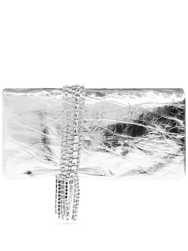 Jimmy Choo Clutch Zandra, Women's, Silver - JIMMY CHOO - BALAAN 3