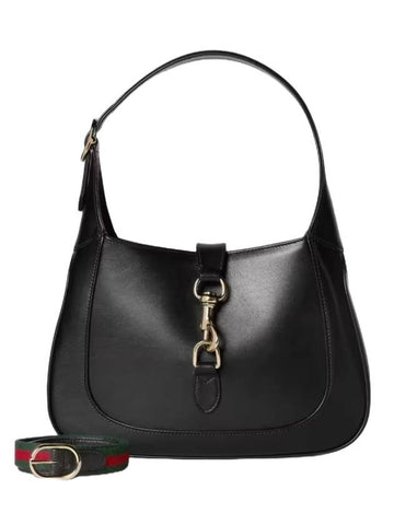 Jackie Small Leather Shoulder Bag Black - GUCCI - BALAAN 1