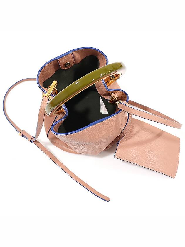 SCMPU09T15 Pink Calfskin Gold Top Handle PANNIER Bucket Bag 2WAY - MARNI - BALAAN 5