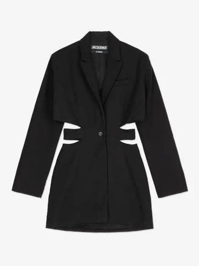 La Robe Bari Blazer Midi Dress Black - JACQUEMUS - BALAAN 2