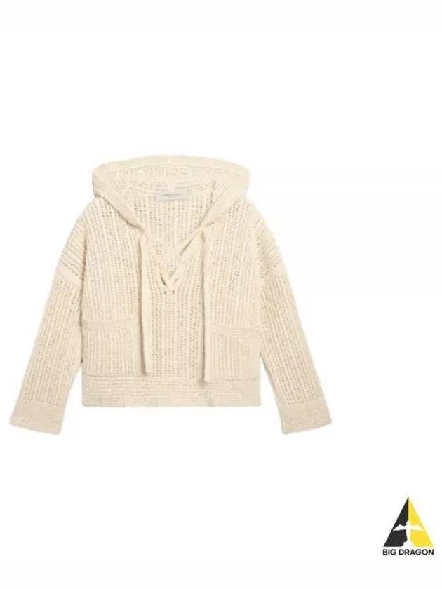 Women's Papyrus Colored Cotton Hoodie Beige - GOLDEN GOOSE - BALAAN 2