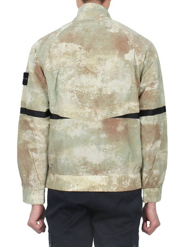 Dissolving Grid Camo Zip-up Jacket Beige - STONE ISLAND - BALAAN 6