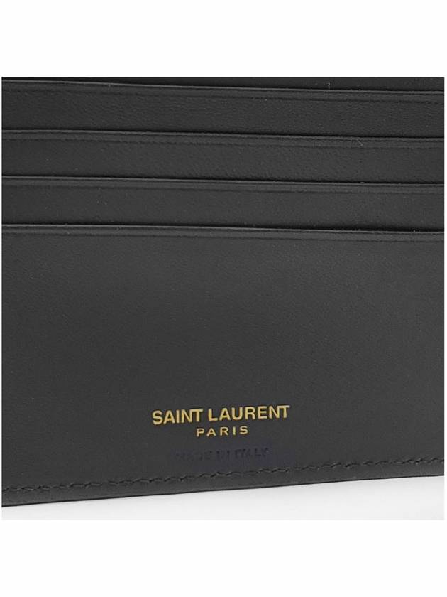 Tiny Monogram Half Wallet Black Gold - SAINT LAURENT - BALAAN 8