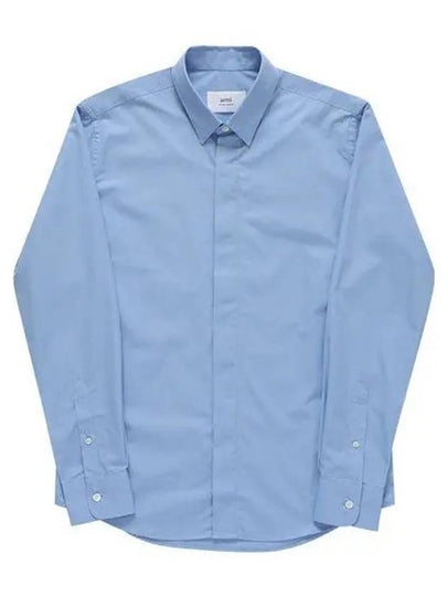 De Coeur Tonal Classic Shirt Blue - AMI - BALAAN 2