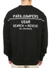 PMFLEMY01 BLACK Men s Crew Neck Long Sleeve Sweatshirt Regular Fit - PARAJUMPERS - BALAAN 6