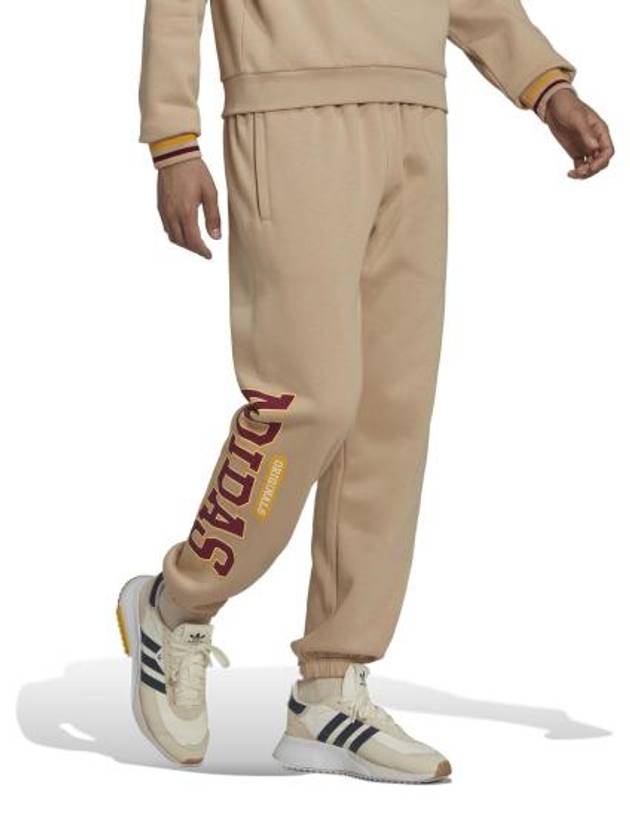 Varsity Sweat Track Pants Beige - ADIDAS - BALAAN 5