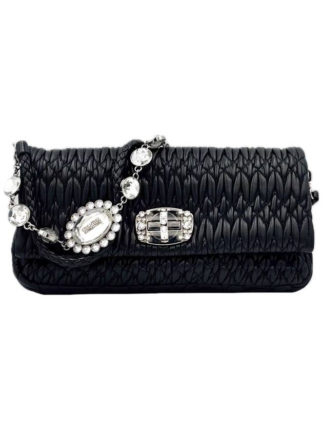 Iconic Crystal Nappa Shoulder Bag - MIU MIU - BALAAN 1