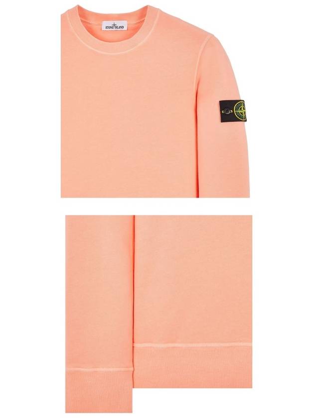 Wappen Patch Crew Neck Sweatshirt Peach - STONE ISLAND - BALAAN 6