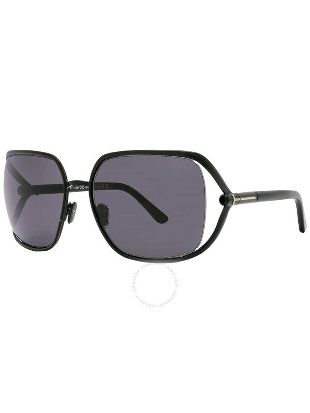 Tom Ford Goldie Smoke Rectangular Ladies Sunglasses FT1092 01A 60 - TOM FORD - BALAAN 3