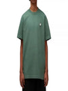 Logo Patch Short Sleeve T-Shirt Green - MONCLER - BALAAN 2