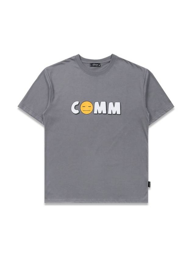 Smile T-Shirt Charcoal - COMMONZ - BALAAN 1