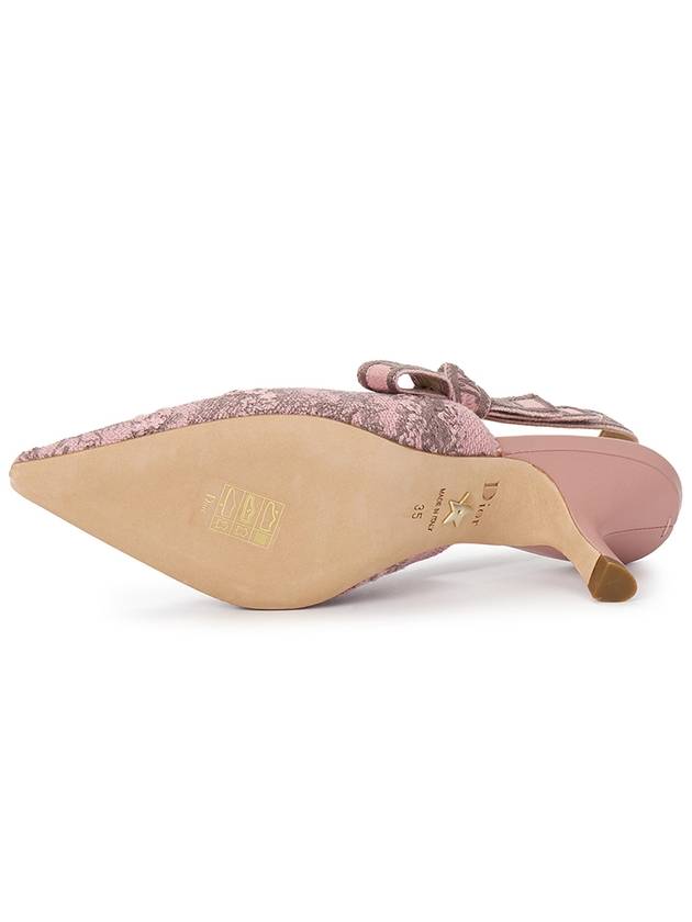 J'adior Toile De Jouy Slingback Heels Pink - DIOR - BALAAN 6