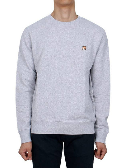 Fox Head Patch Regular Sweatshirt Light Grey Melange - MAISON KITSUNE - BALAAN 2