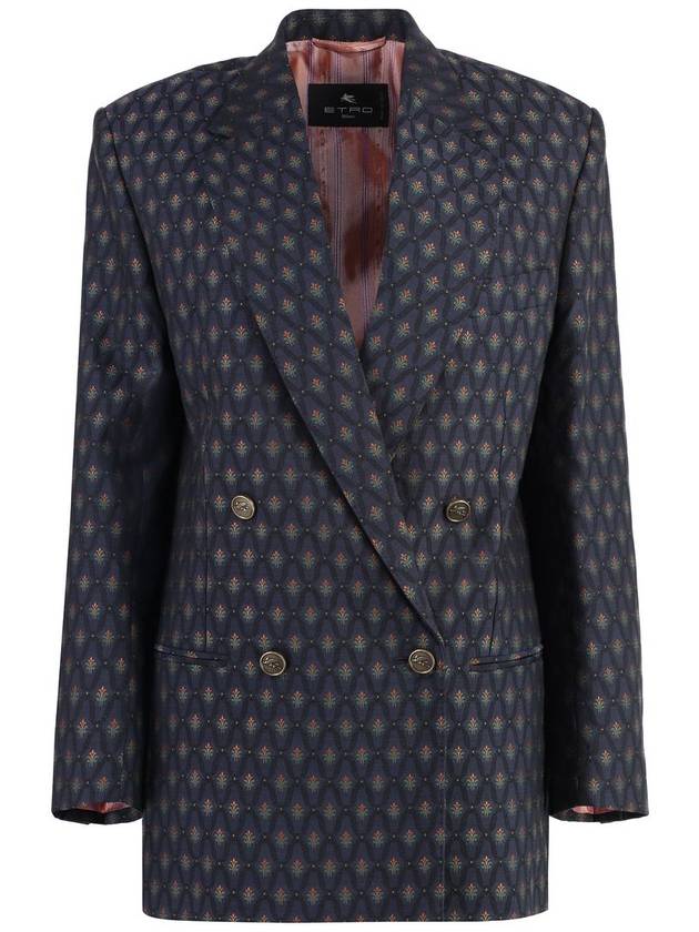 Etro Double-Breasted Wool Blazer - ETRO - BALAAN 1