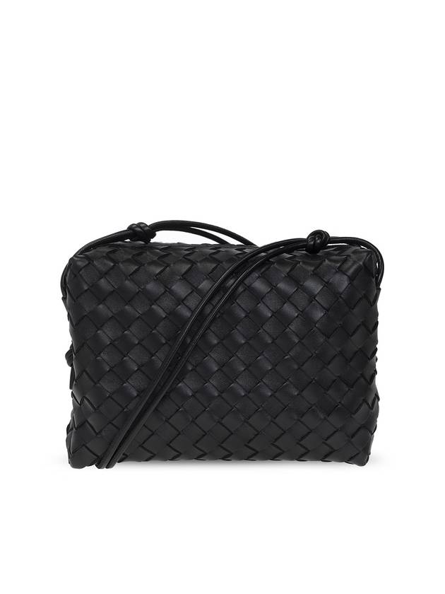 Intrecciato Loop Cross Bag Black - BOTTEGA VENETA - BALAAN 1