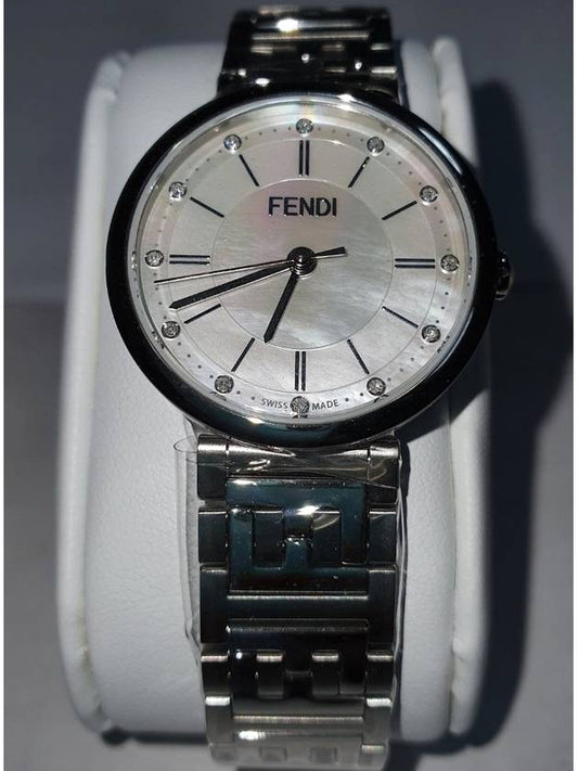 Forever Diamond Indicator FF Logo Bracelet Mother of Pearl Dial 29mm Women’s Quartz Watch - FENDI - BALAAN 1